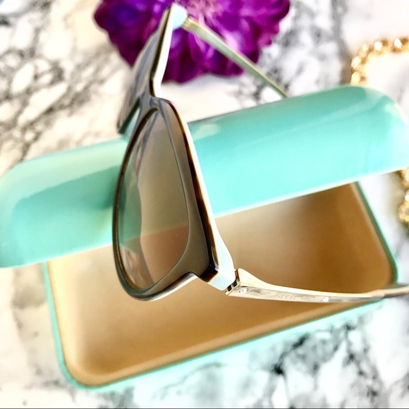 🆕NEW▪️TIFFANY & CO. Heart Aviator Gold - Blue - Picture 4 of 8